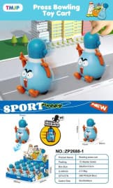 Kidoyz Press Bowling Cart | Press-and-go bowling character cart | Pack of 1