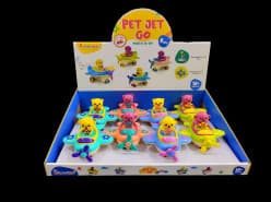 Kidoyz Pet Jet Go | Press-and-go mini plane with a cartoon pet pilot | Pack of 1 | Color As Per Stock