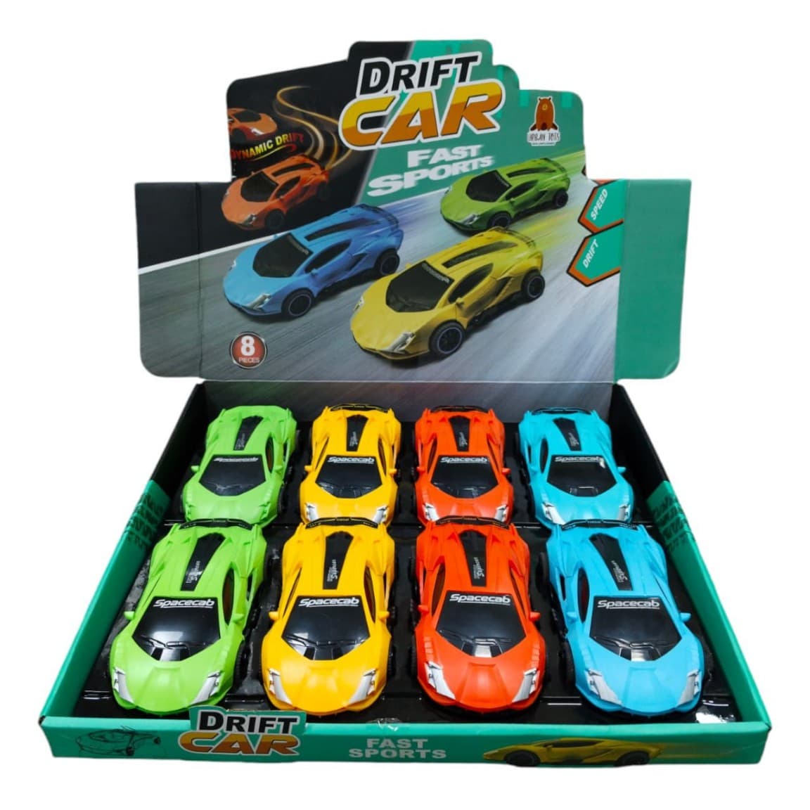 Kidoyz Drift Car | Fast sports drift car in bright colours | Pack of 1 | Color As Per Stock