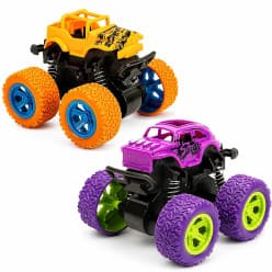 Kidoyz Monster 4x4 Big Wheel Truck | Monster 4x4 big-wheel truck | Pack of 2 | Color As Per Stock