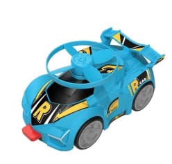 Kidoyz Flying Saucer Inertia Car | Inertia car with a flying-saucer disc on top | Pack of 2 | Color As Per Stock