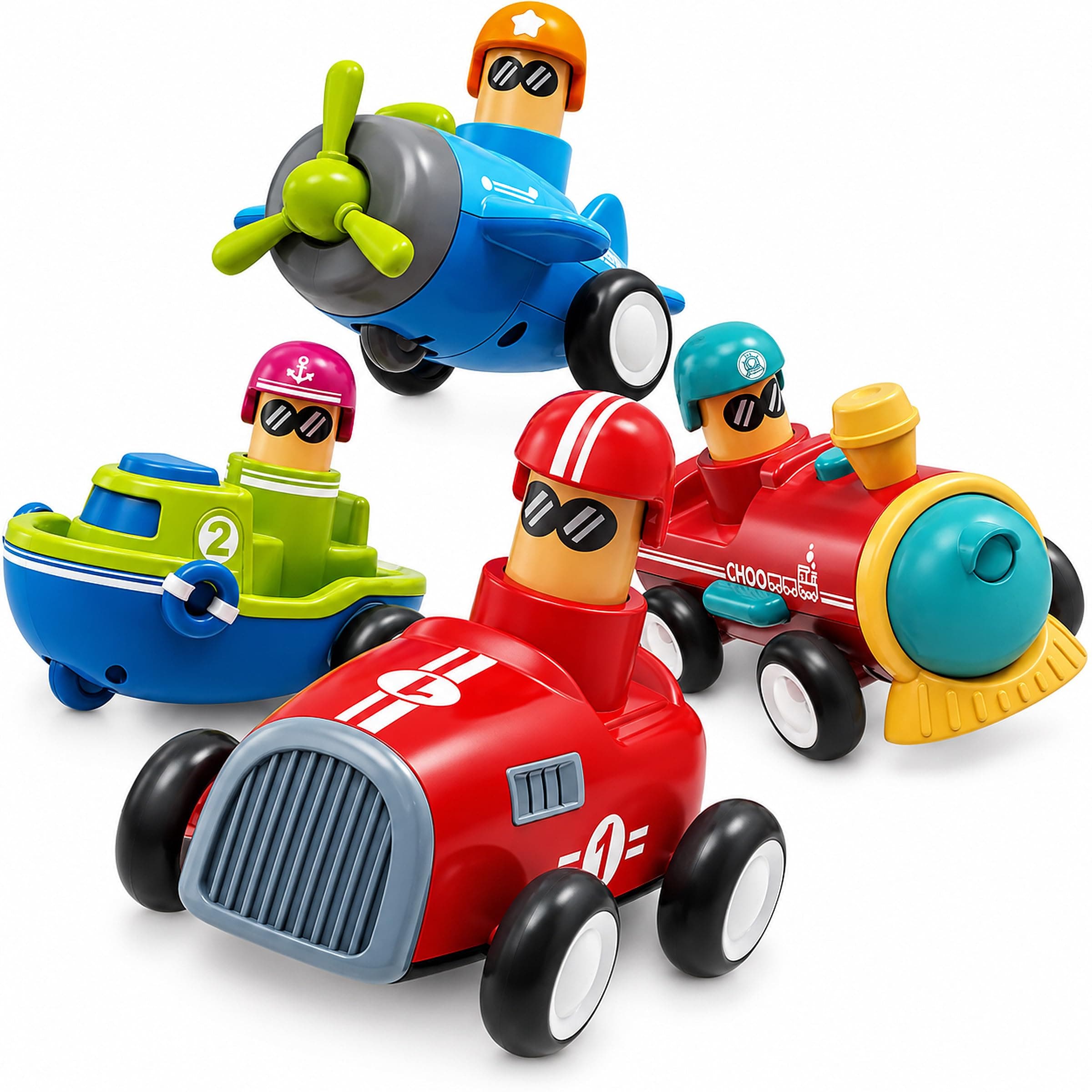 Kidoyz Top Gear Mini Racers | Mini press-and-go racing drivers | Pack of 1