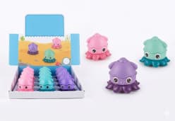 Kidoyz Press & Glide Octopus | Press-and-glide octopus toy in three colours | Pack of 2 | Color As Per Stock