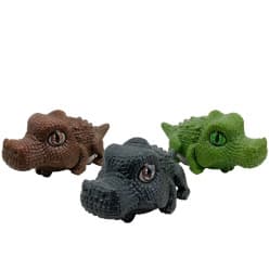 Kidoyz Crocodile Run | Inertia crocodile that runs while biting | Pack of 2 | Color As Per Stock