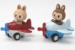 Kidoyz Mini Aircraft | Mini aircraft toy with a cartoon bunny pilot | Pack of 2 | Color As Per Stock