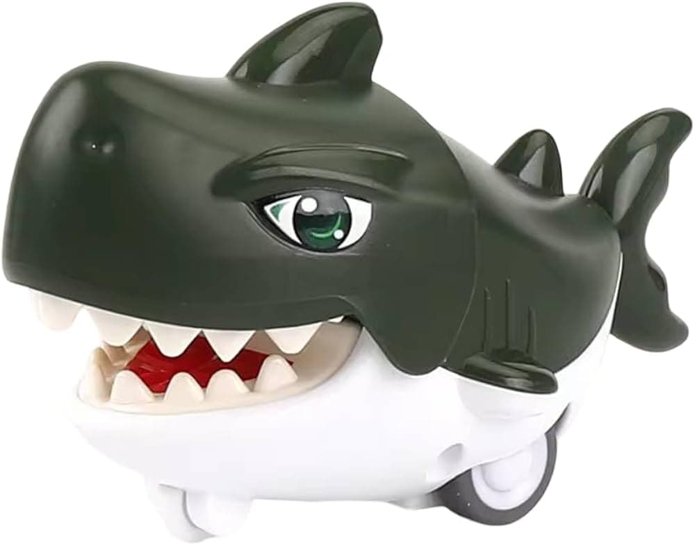 Kidoyz Friction Shark Car | Friction-powered shark car | Pack of 2 | Color As Per Stock