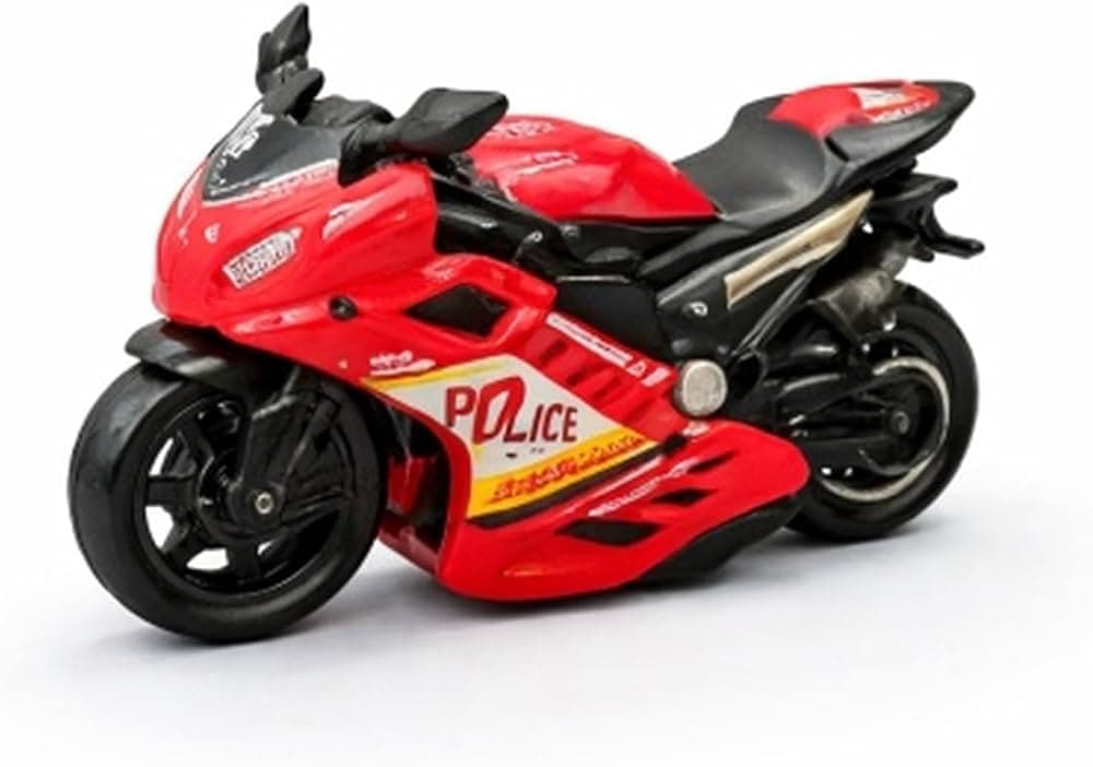 Kidoyz Inertia Racing Motorcycle | Inertia racing motorcycle in red, white and grey | Pack of 1 | Color As Per Stock