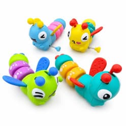 Kidoyz Wiggle Wings Caterpillar | Wiggling winged caterpillar toy | Pack of 1 | Color As Per Stock