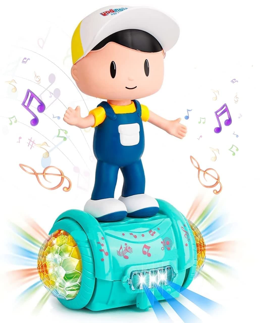 Kidoyz Fashion Boy Toy | Spinning Light Ball Dancing Boy with 5D Lights | Omni-Directional Movement