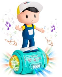 Kidoyz Fashion Boy Toy | Spinning Light Ball Dancing Boy with 5D Lights | Omni-Directional Movement