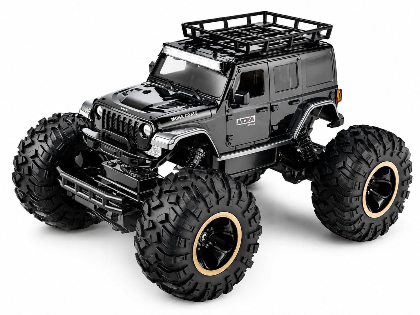 KIDOYZ RC Monster Truck 4WD Off Road Remote Control Car for Kids | All-Terrain Capable (Rock, Sand, Grass, Road) | 4-Wheel Drive Toy Vehicle with Rechargeable Battery - Color As Per Stock — view 6