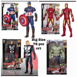 Kidoyz Superhero Action Figures | Random 4Pcs Set Random - Surprise | Big Size Boxed Collectible Figures | Gift for Kids