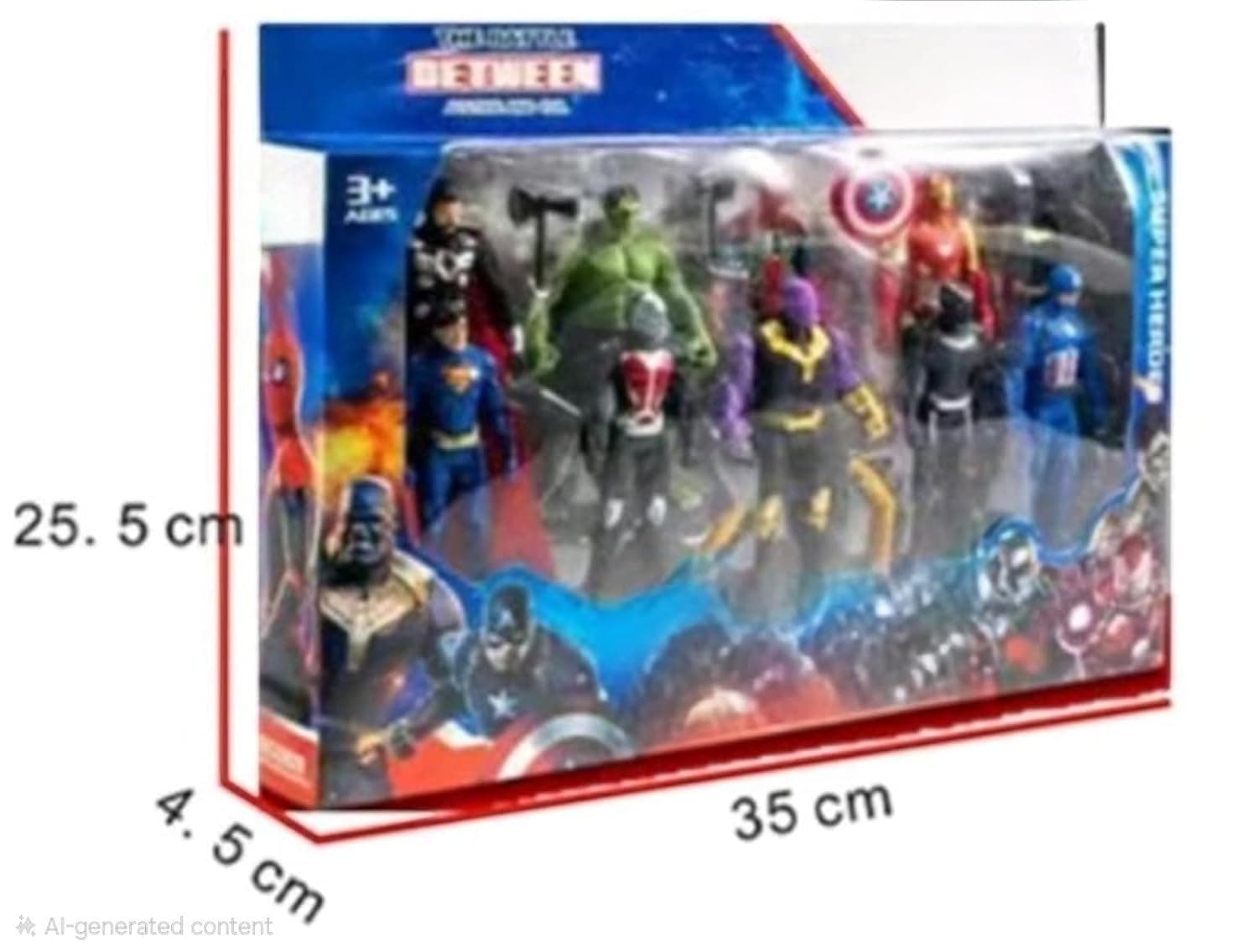 Kidoyz Avengers Superhero Action Figures Set of 10, Action Figure Toys — view 4