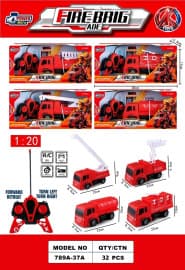 Remote Control Fire Truck Toy 1:20 Scale | 4 Designs, Design As Per Stock