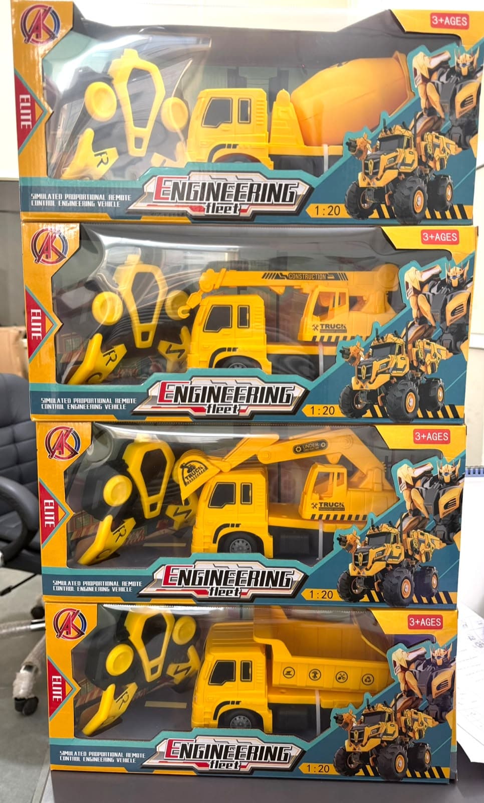 Remote Control Construction Truck Toy 1:20 Scale | 4 Designs, Design As Per Stock — view 2