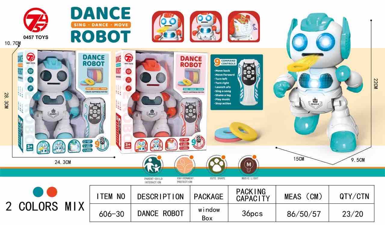 Dancing Robot Toy With Remote & Disc Shooting | Color As Per Stock — view 2