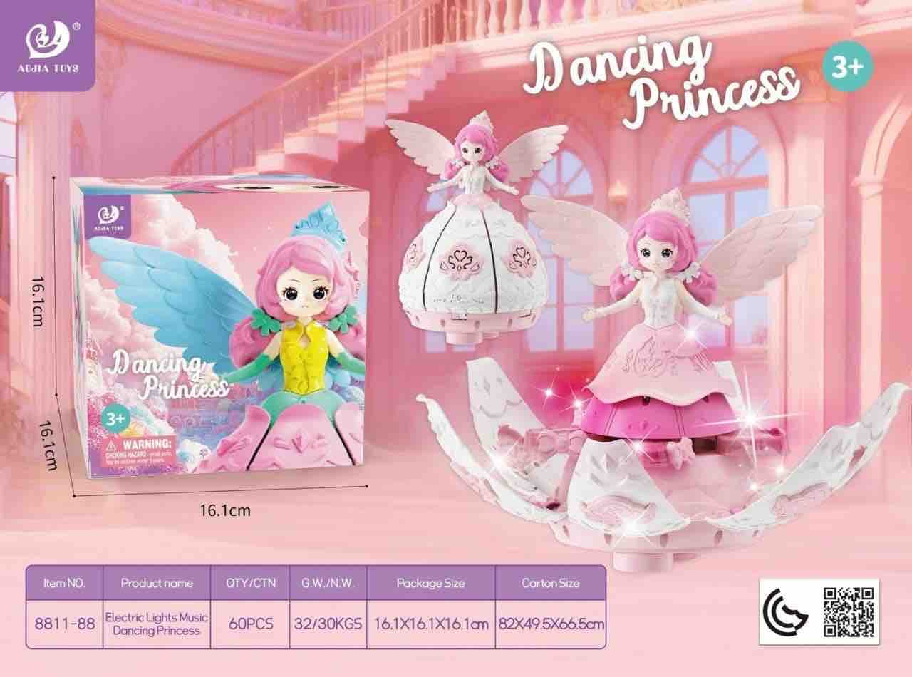 Pink Dancing Princess Flower Doll With Lights & Music — view 3