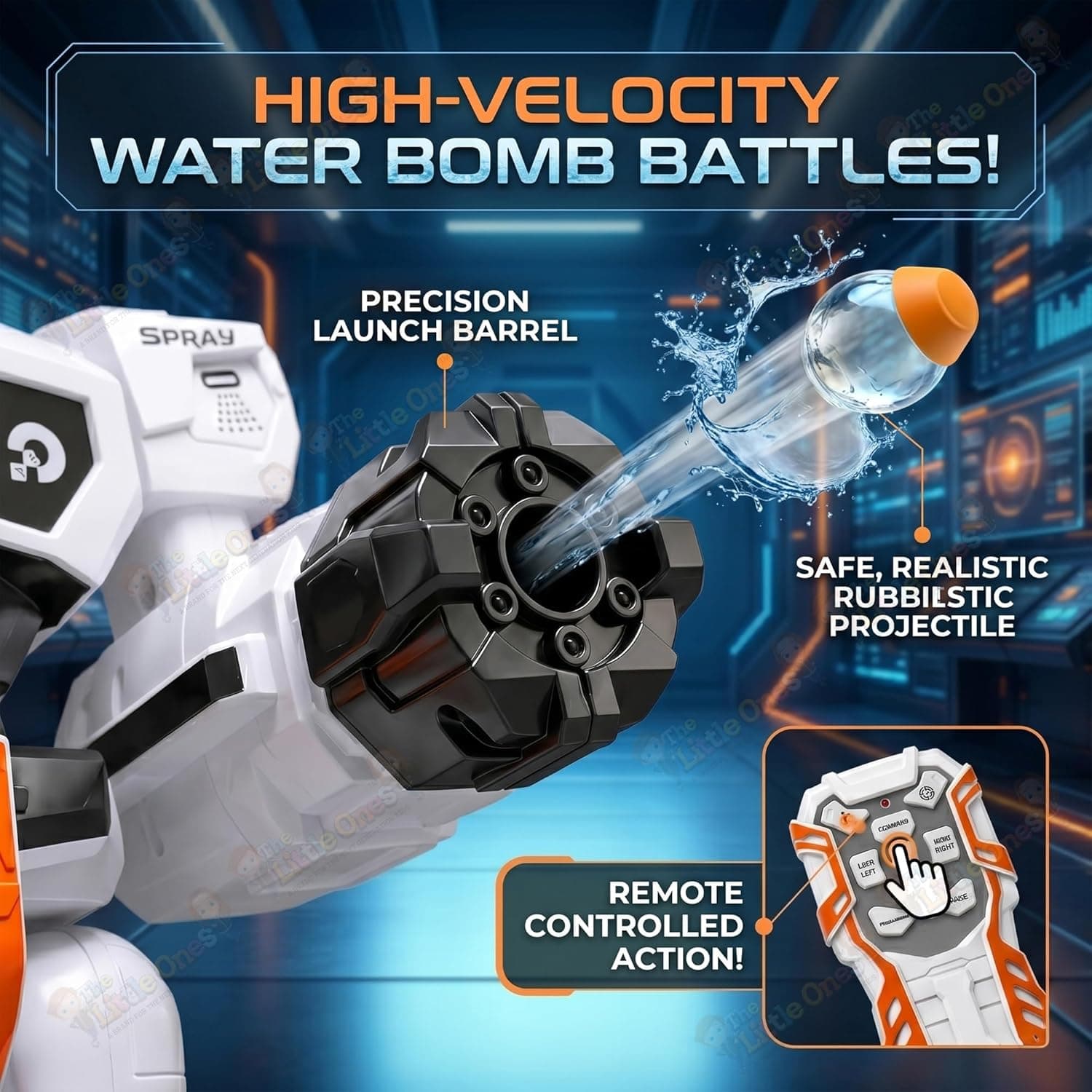 Remote Control Multi-Function Robot With Lights, Music & Spray Effect — view 4