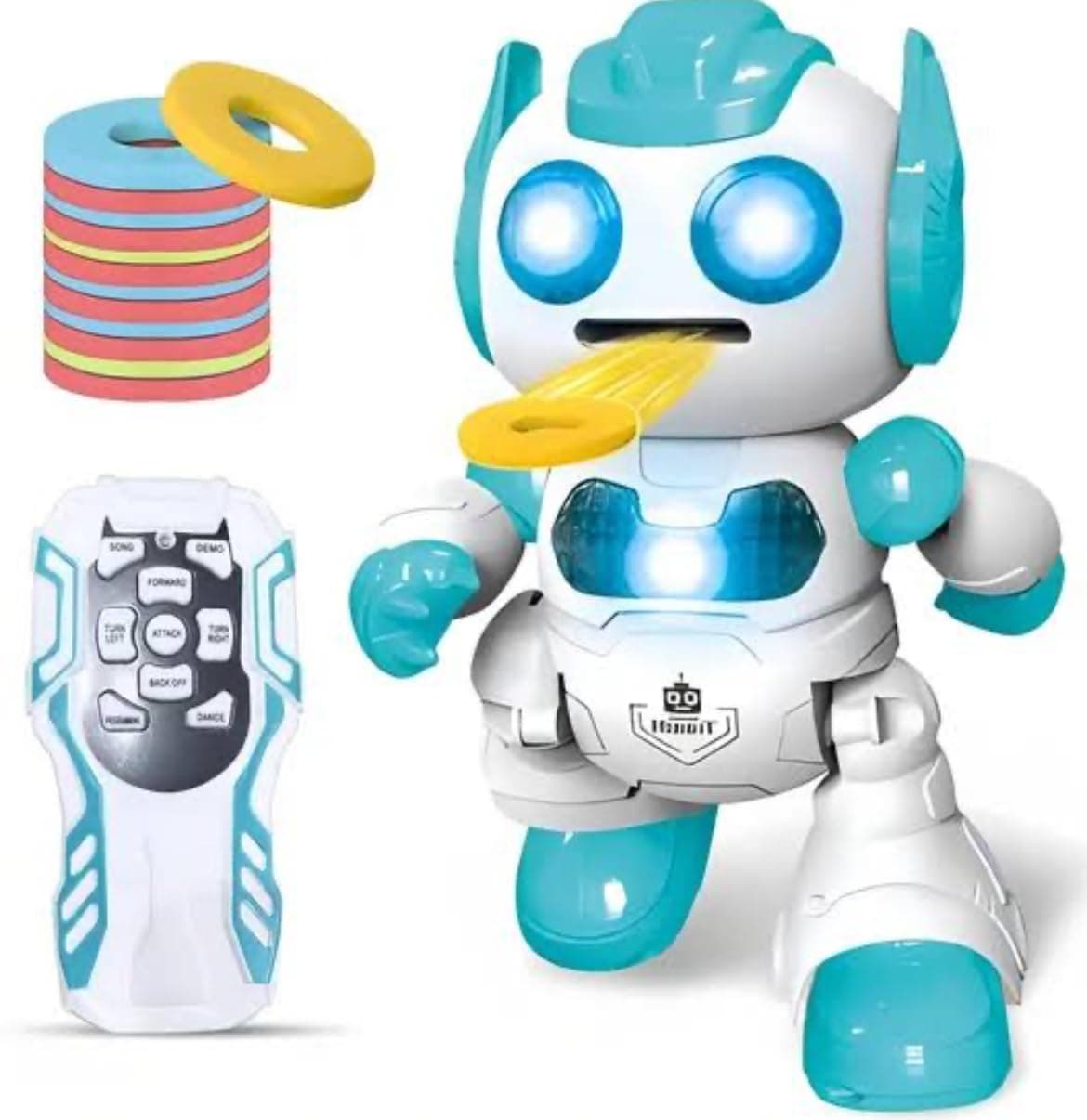 Dancing Robot Toy With Remote & Disc Shooting | Color As Per Stock — view 3