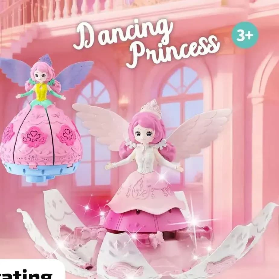 Pink Dancing Princess Flower Doll With Lights & Music