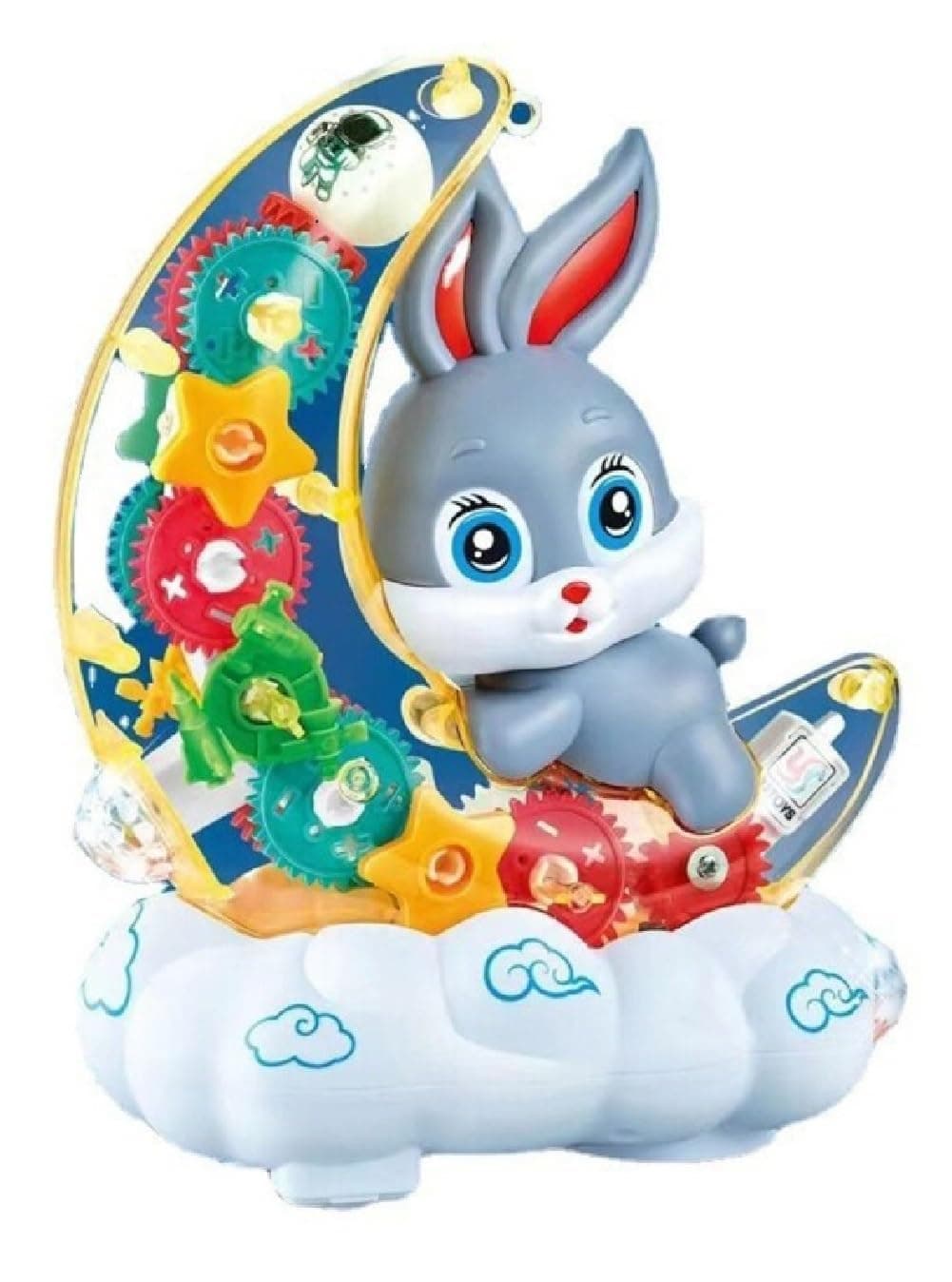 Moon Rabbit Toy With Lights, Music & Transparent Gears — view 3