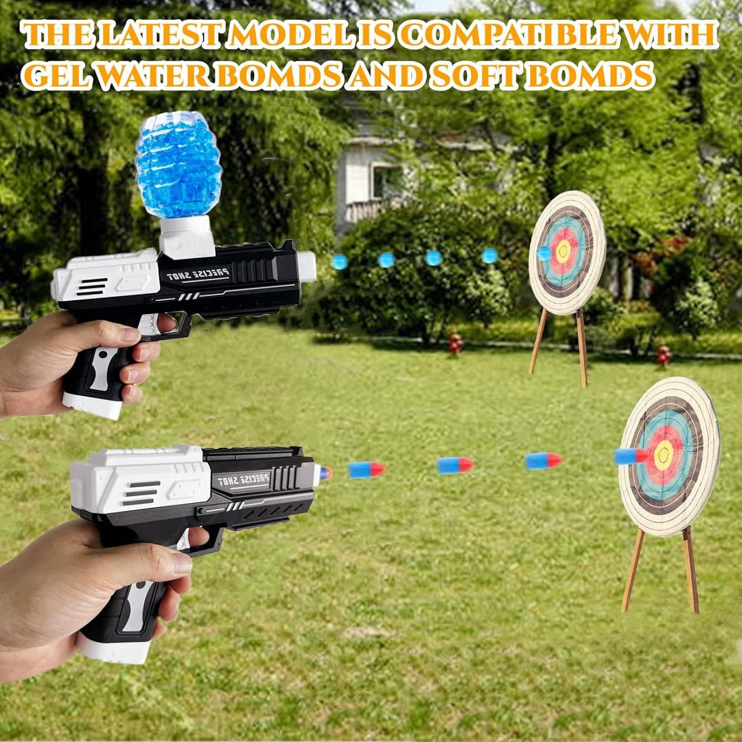 2-in-1 Water Ball & Soft Bullet Shooting Gun Toy For Kids — view 6