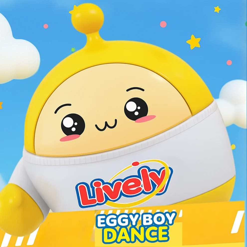 Eggy Boy Dancing Robot Toy With 5D Lights & Music For Kids — view 3