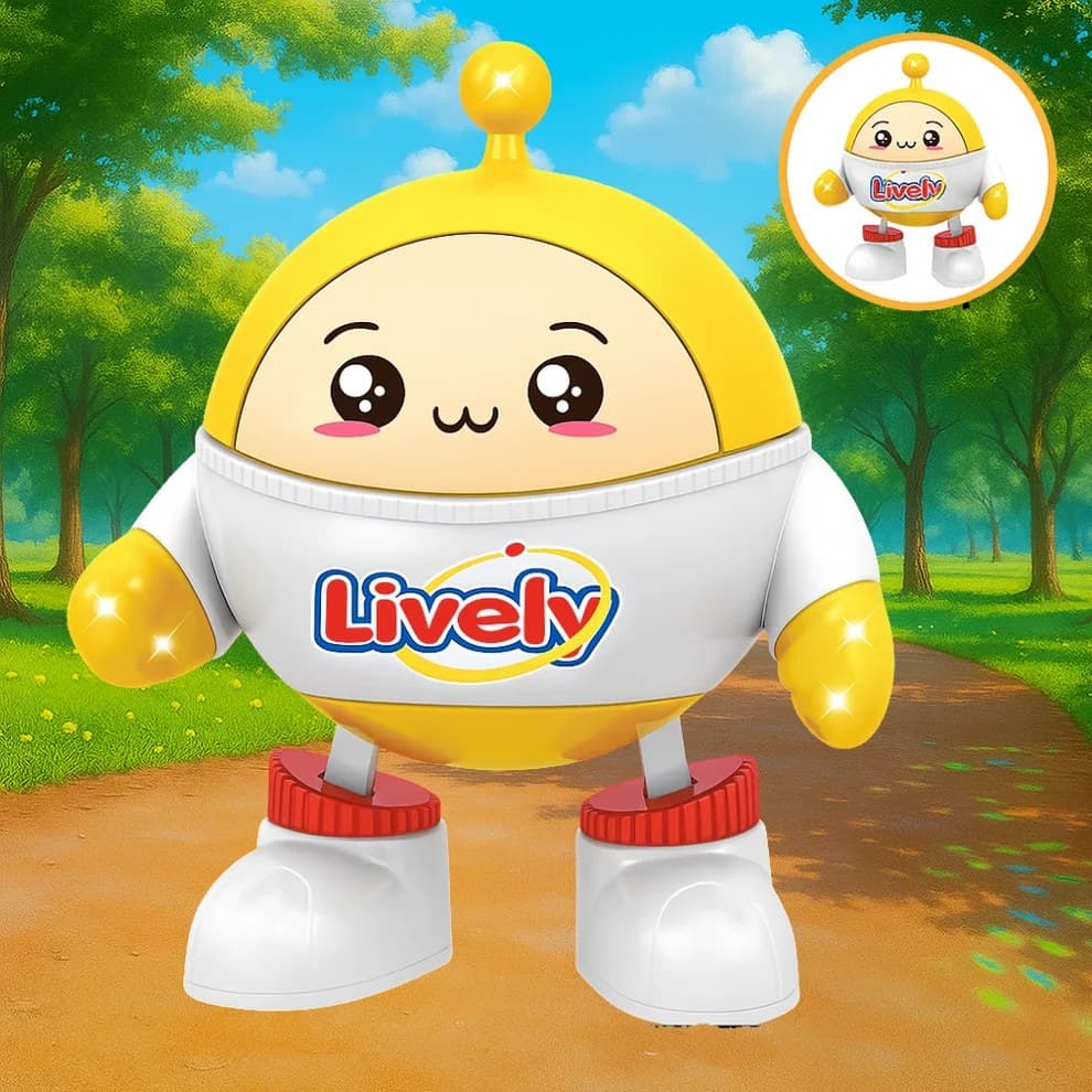 Eggy Boy Dancing Robot Toy With 5D Lights & Music For Kids