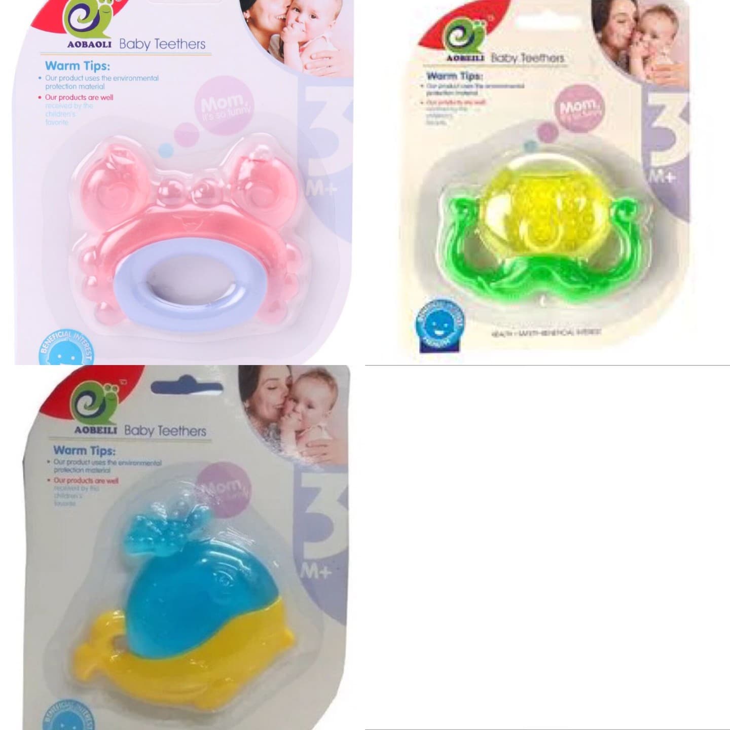 Baby Water Teether | Cooling Teething Toy For Babies 3M+ | Design As Per Stock — view 2