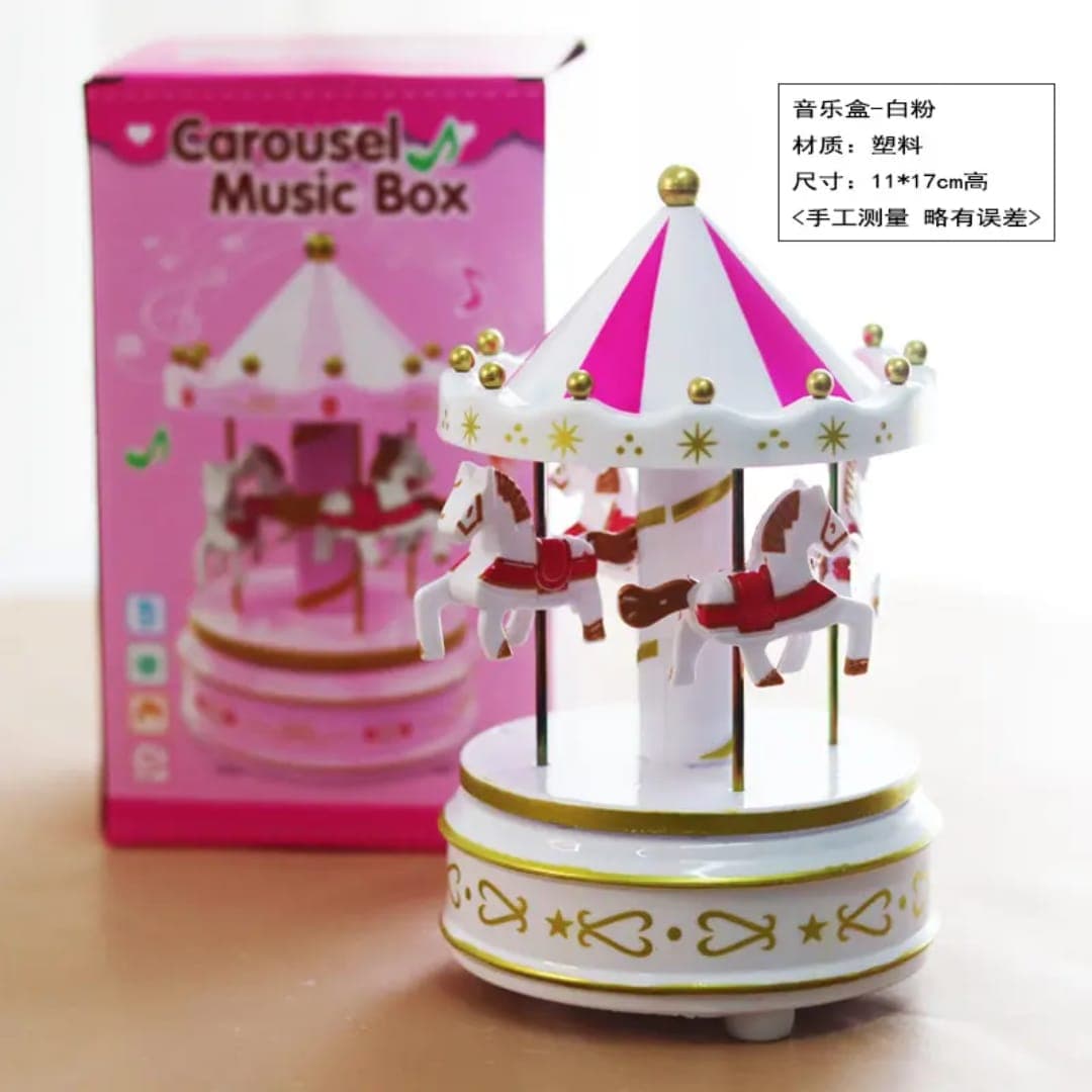 Carousel Music Box Toy | Merry-Go-Round Horse Music Box For Kids & Gifting