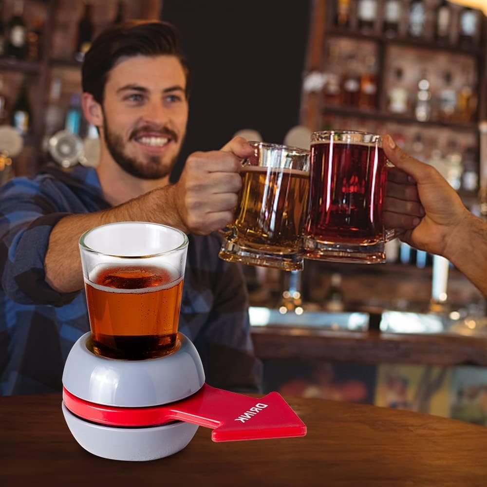 Spin the Shot Party Game | Shot Glass Spinner "Who Will Drink?" Game | Adults 18+ — view 5