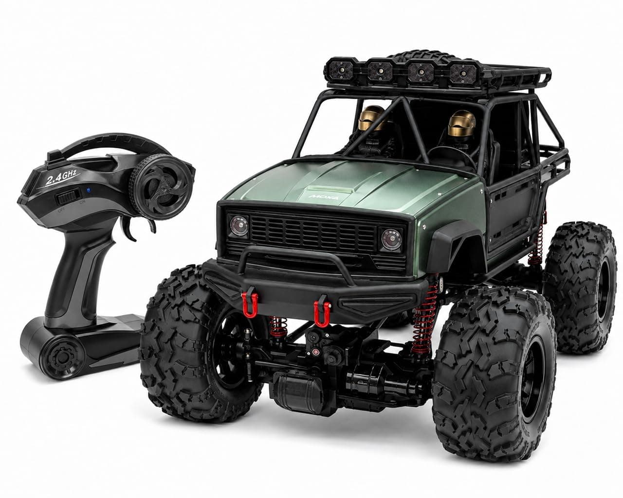 RC Jumbo Size Off-Road Rock Crawler Jeep 1:2 Scale | 4WD 2.4GHz Remote Control Car | Color as per Stock dispatched