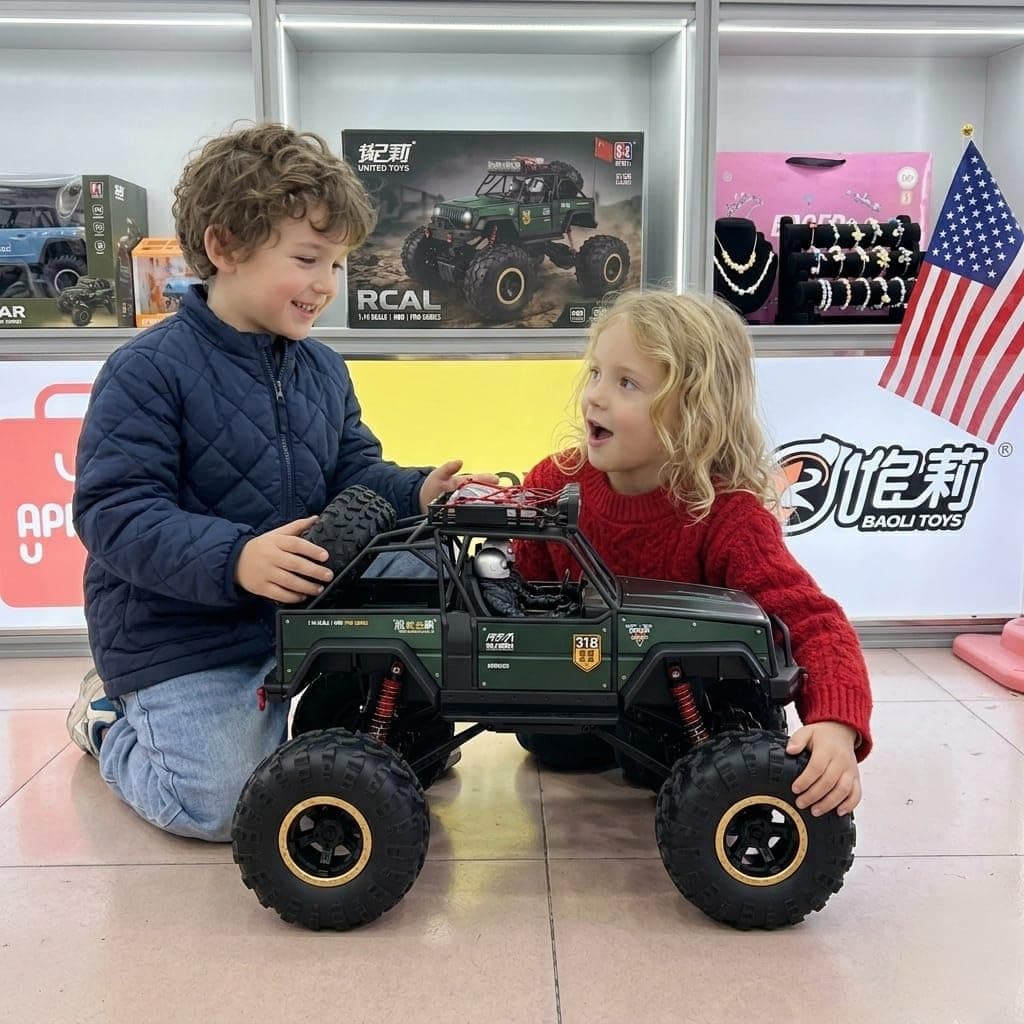 RC Jumbo Size Off-Road Rock Crawler Jeep 1:2 Scale | 4WD 2.4GHz Remote Control Car | Color as per Stock dispatched — view 7