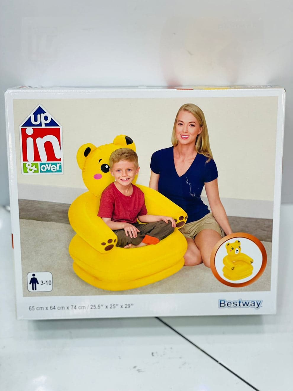 Inflatable Animal Chair for Kids | Teddy, Puppy & Frog Air Sofa Seat | Color as per Stock dispatched | Pack of 1 Pc