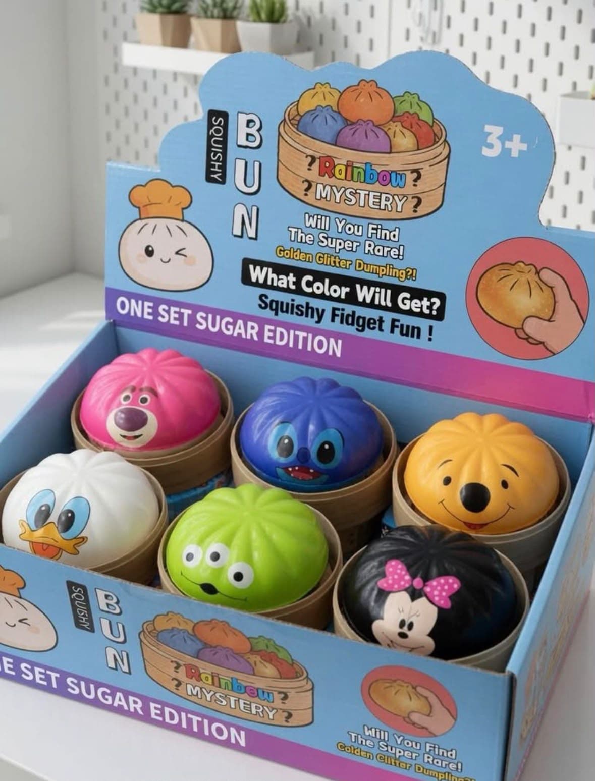 Disney Rainbow Bun Squishy Fidget Toy