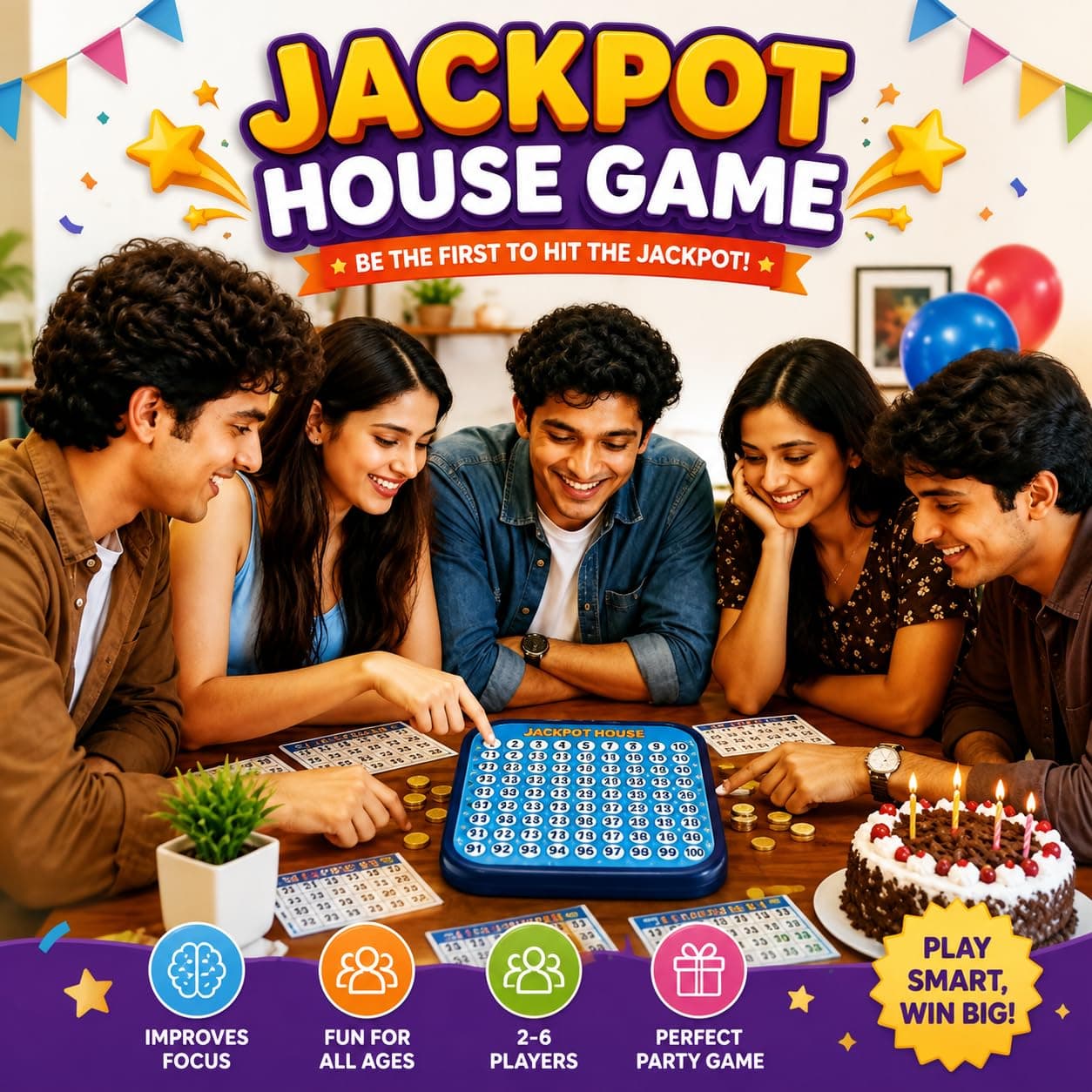 Wishkey 12 in 1 Family Board Games for Kids 5+ Years Travel Board Game Set with Ludo, Snakes & Ladders, Chess, Tic Tac Toe, Housie & 7 More Games Educational Indoor Games for Boys, Girls & Family — view 8