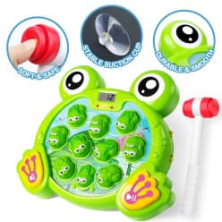 Electronic Frog Hit Game | LCD Score Display with 38 Interactive Levels, Lights & Sounds