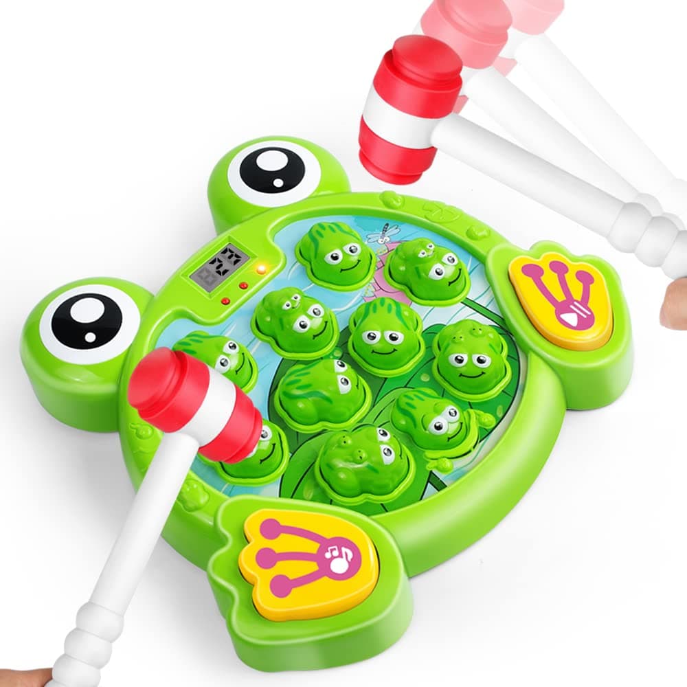 Electronic Frog Hit Game | LCD Score Display with 38 Interactive Levels, Lights & Sounds — view 4