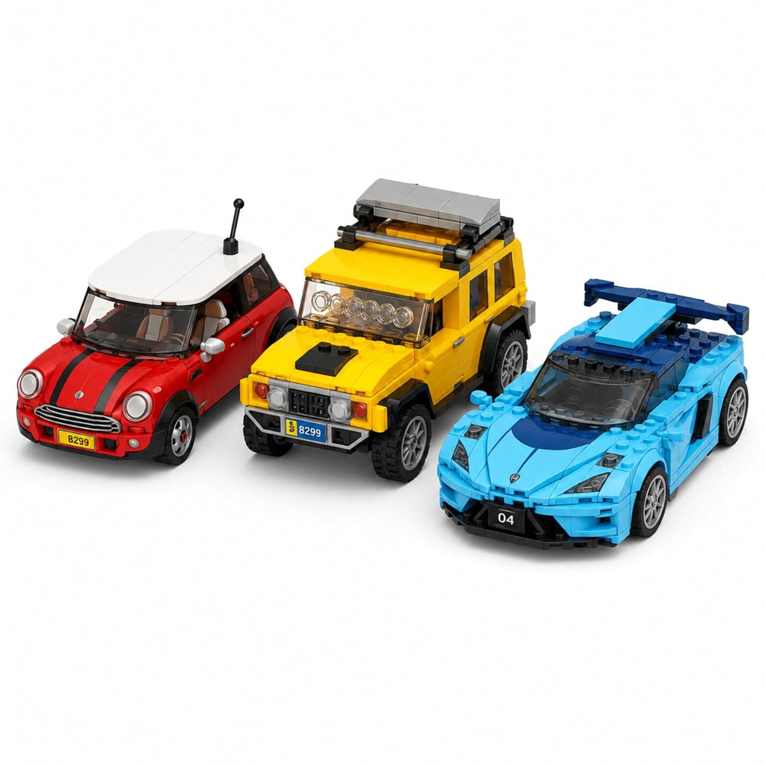 Pocket Block Pull-Back Car | Lego Style DIY Mini Car Building Blocks | Assorted Designs | Color as per Stock dispatched