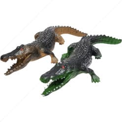 Kidoyz Whistle Crocodile | Realistic crocodile toy with a chu-chu whistle sound | Pack of 2 | Color As Per Stock