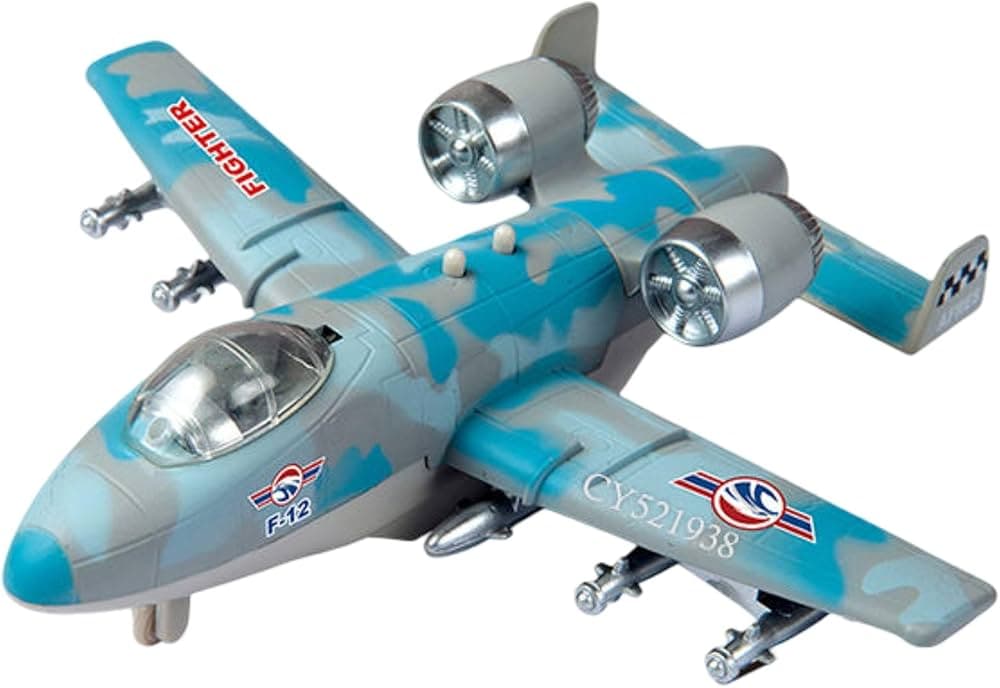 Kidoyz Air Force Fighter Jet | Die-cast metal air force fighter jet model | Pack of 1 | Color As Per Stock