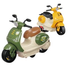 Kidoyz Retro Pedal Three-Wheeled Motorcycle | Retro pedal-style three-wheel toy motorcycle | Pack of 1 | Color As Per Stock