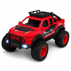 Kidoyz Everest Pickup Truck | Friction-powered 4x4 pickup truck with lights and music | Pack of 1 | Color As Per Stock