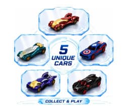 Kidoyz 5 in 1 Hot Wheels Die-Cast Metal Toy Car Set | Set of 5 Alloy Model Cars | Collectible Car Toys for Kids | Color As Per Stock
