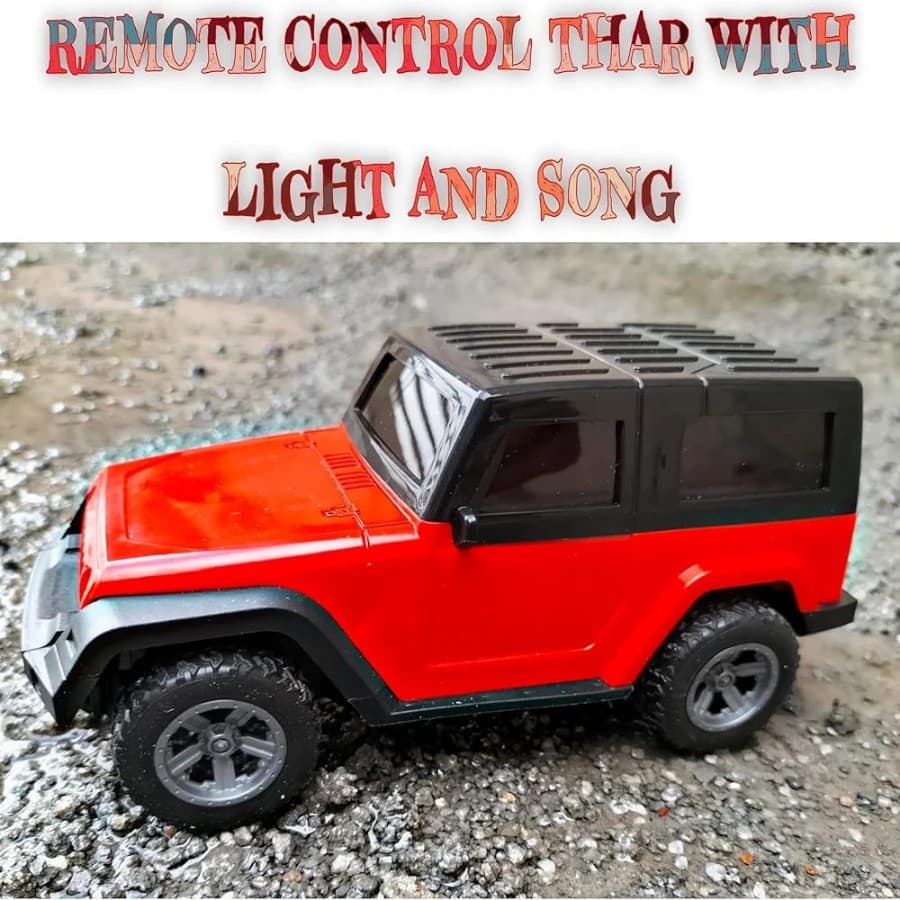 Remote Control Off-Road SUV Car With Smoke Effect, Music & 5 Functions | USB Rechargeable | Color As Per Stock — view 7