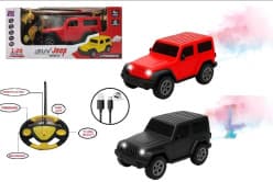 Steering Wheel Remote Control SUV Car 1:20 With Smoke Spray, 6 Functions | USB Rechargeable | Color As Per Stock