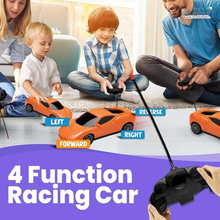 Modern Remote Control Sports Car With Headlights | 4-Way Control, USB Rechargeable | Color As Per Stock — view 6