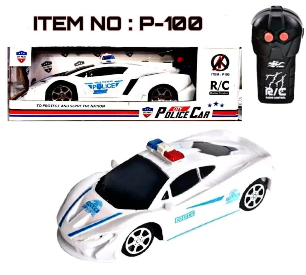 2-Way Remote Control City Police Car Toy For Kids