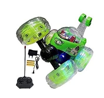Rechargeable Remote Control Stunt Car Big Size With Lights & Music | 360 Degree Stunt Car