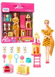 Alia Grooming Garden Doll Playset | Puppy Play Garden with Pets | Ages 3+